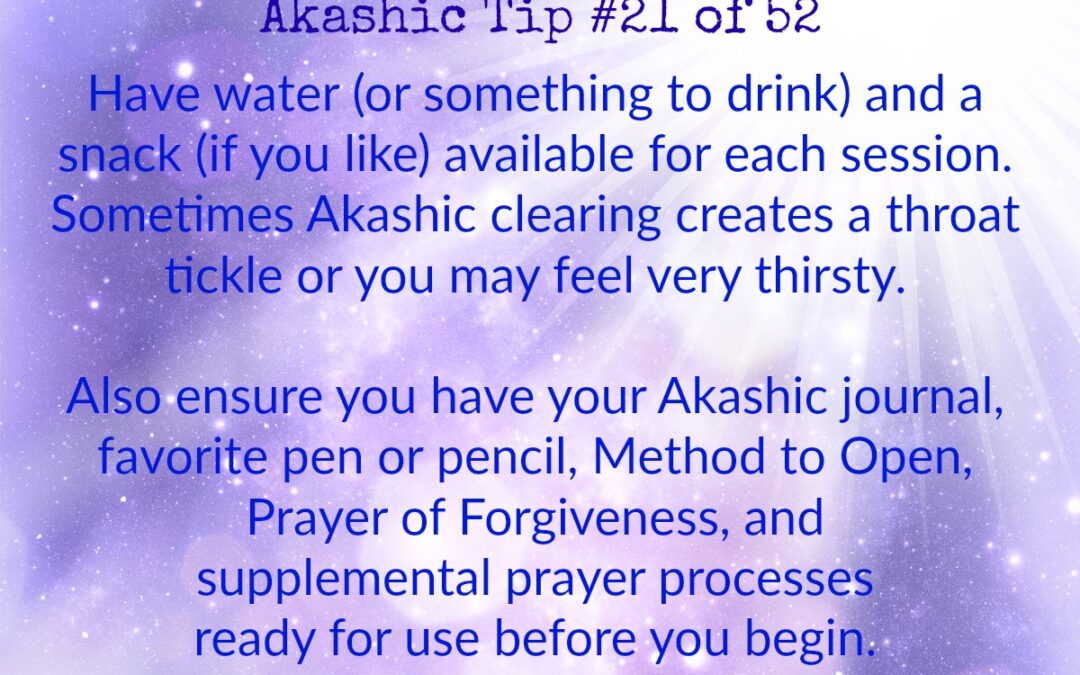 Akashic Tip 21