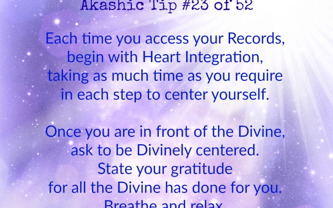 Akashic Tip 23