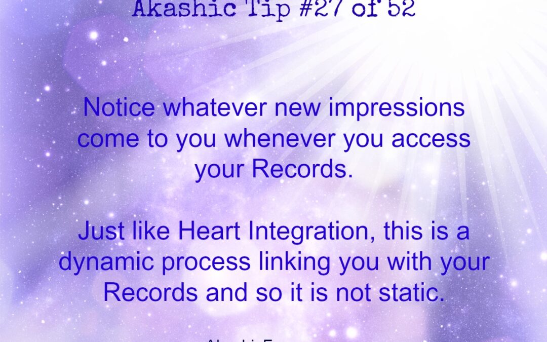 Akashic Tip 27
