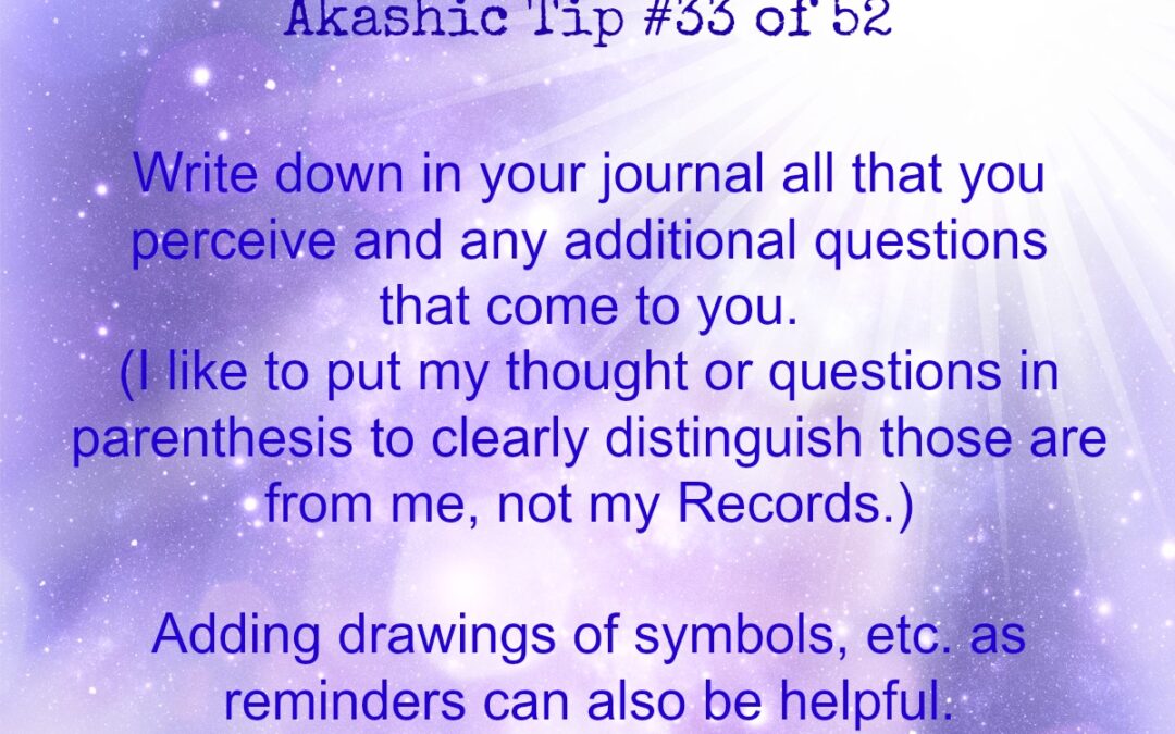 Akashic Tip 33