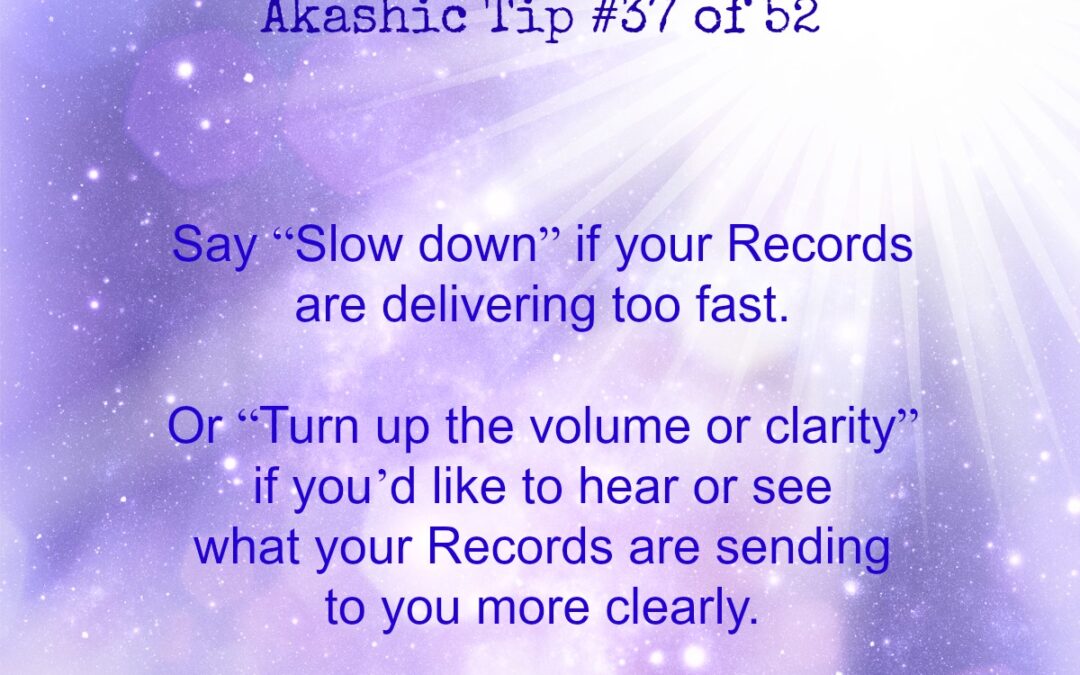 Akashic Tip 37