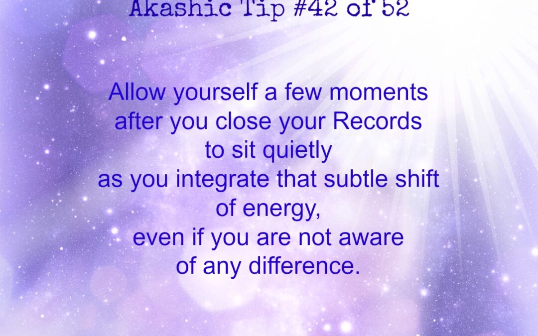 Akashic Tip 42