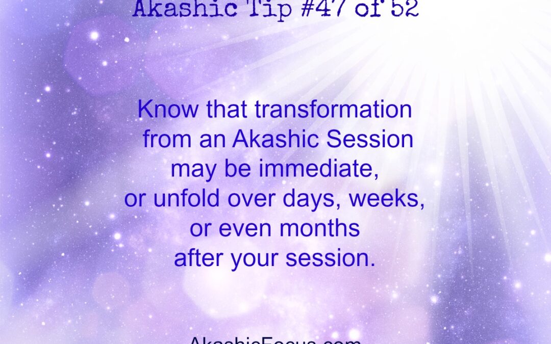 Akashic Tip 47