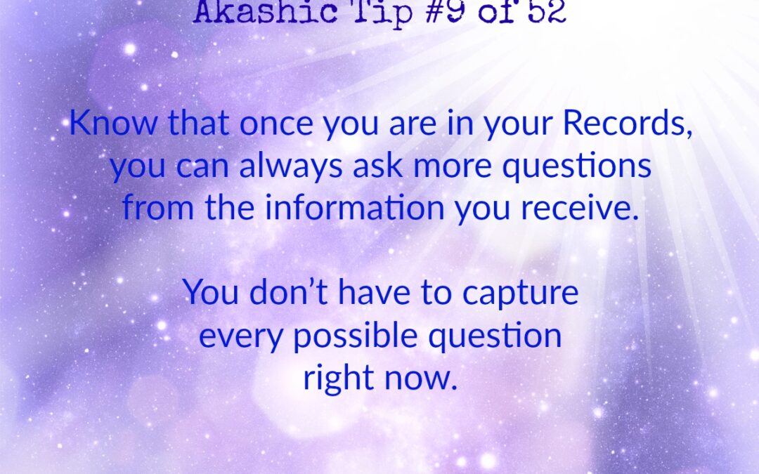 Akashic Tip 9