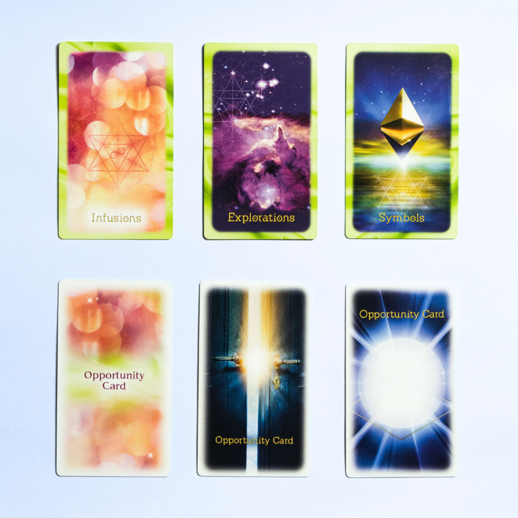 Opportunity Cards from the Akashic Illumination Deck. 